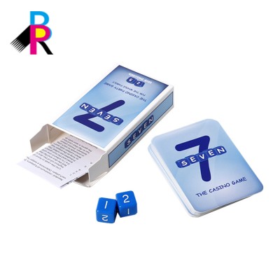 Custom Design Paper Cards Education Deck Flash Alphabet Cards Game Cards Set with Dice Printing Service